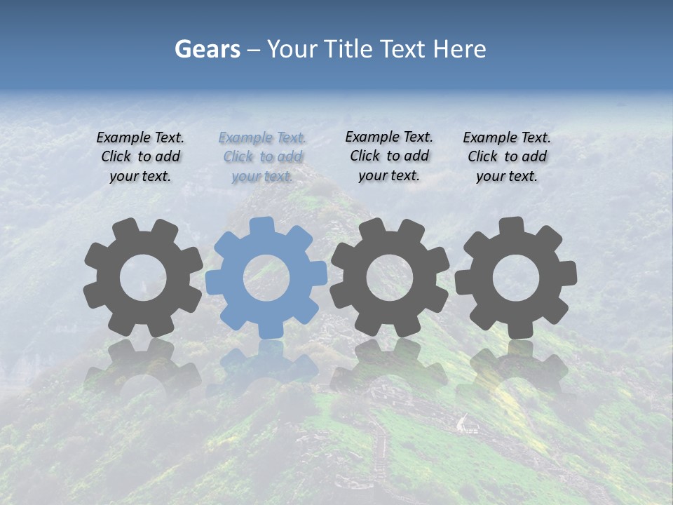 Rock Flowers Jewish PowerPoint Template