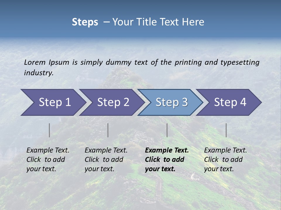 Rock Flowers Jewish PowerPoint Template