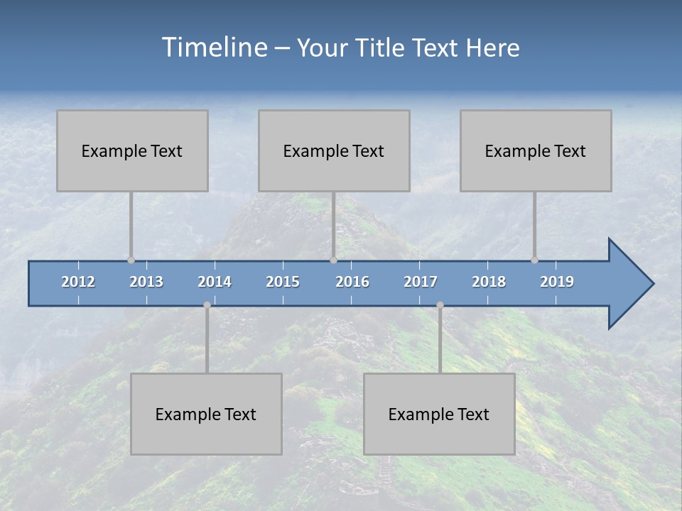 Rock Flowers Jewish PowerPoint Template