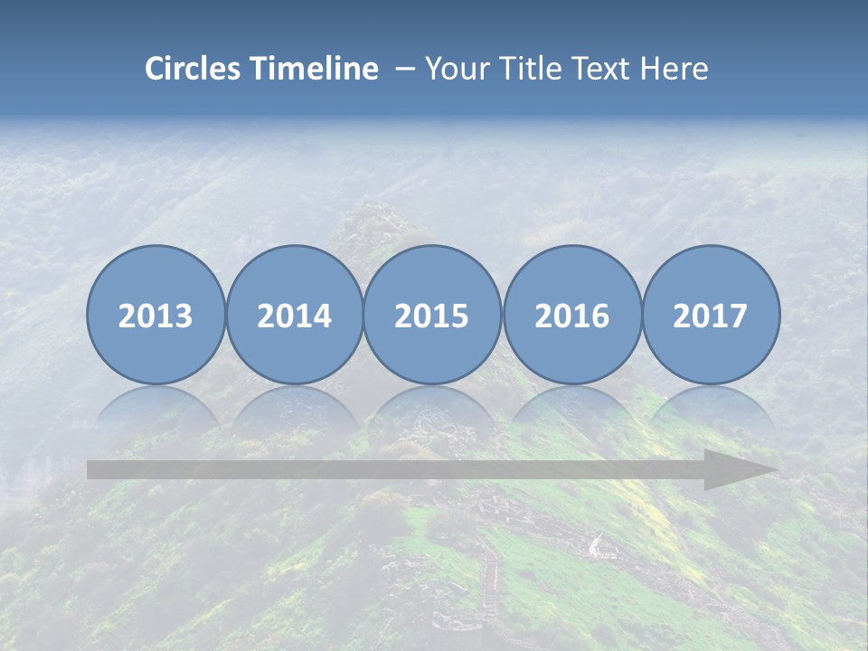 Rock Flowers Jewish PowerPoint Template