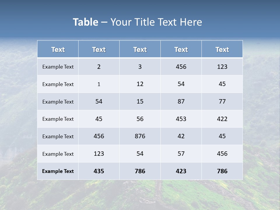 Rock Flowers Jewish PowerPoint Template