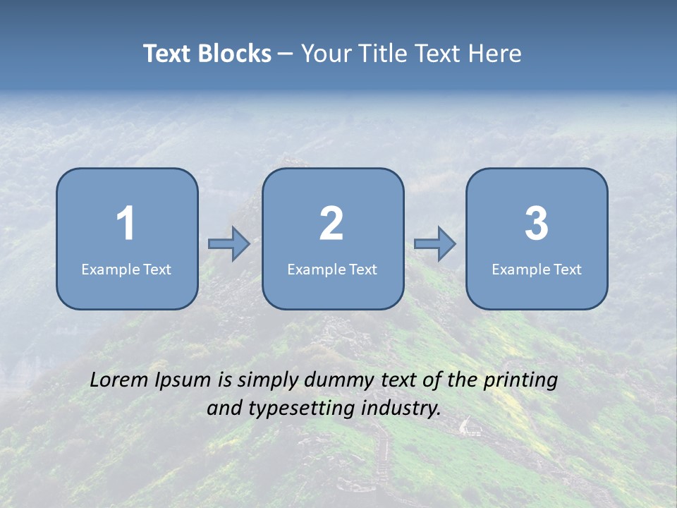 Rock Flowers Jewish PowerPoint Template