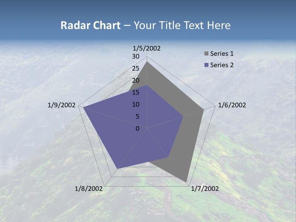 Rock Flowers Jewish PowerPoint Template