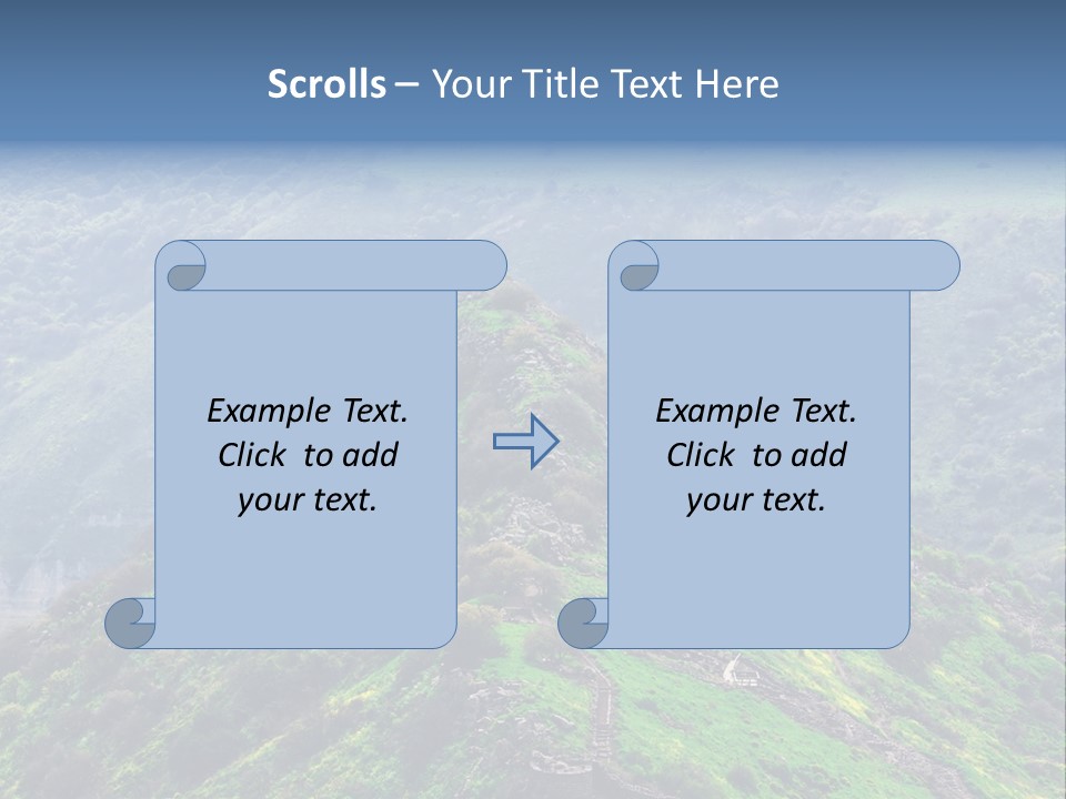 Rock Flowers Jewish PowerPoint Template