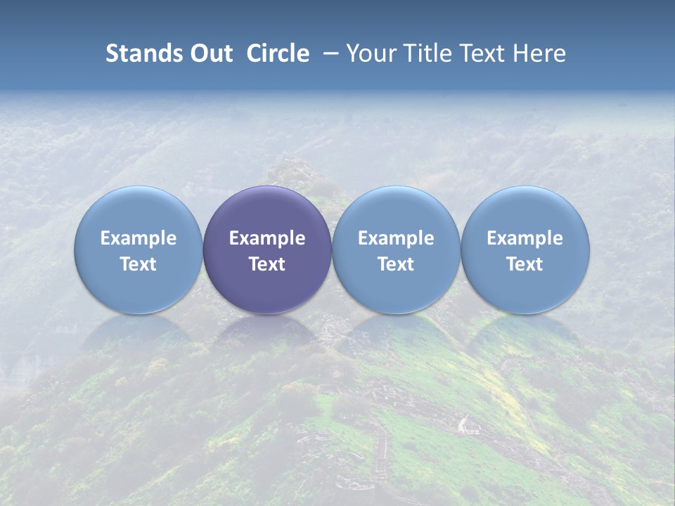 Rock Flowers Jewish PowerPoint Template