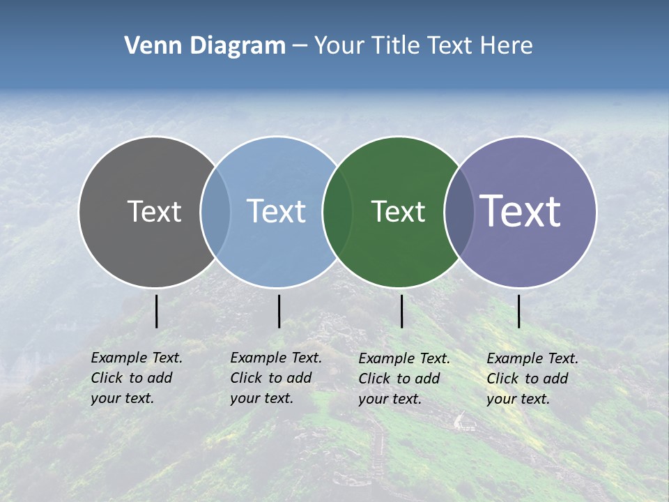 Rock Flowers Jewish PowerPoint Template