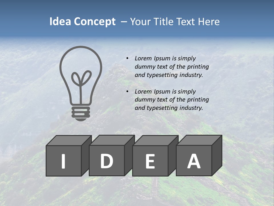 Rock Flowers Jewish PowerPoint Template