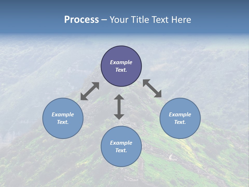 Rock Flowers Jewish PowerPoint Template