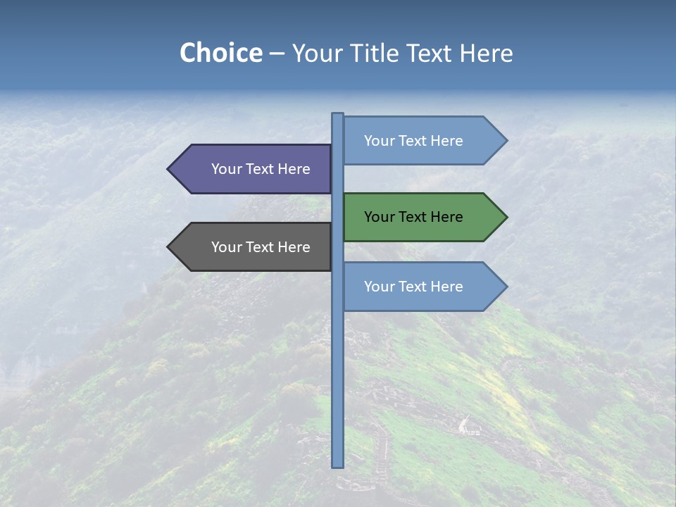 Rock Flowers Jewish PowerPoint Template