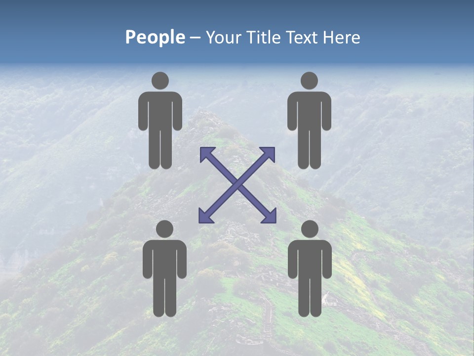 Rock Flowers Jewish PowerPoint Template