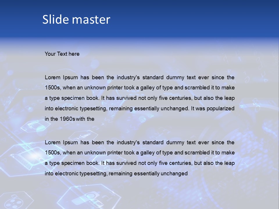 Mobile Object Touchscreen PowerPoint Template