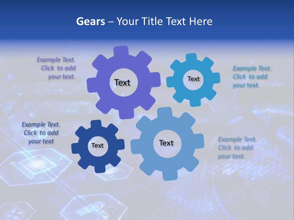Mobile Object Touchscreen PowerPoint Template