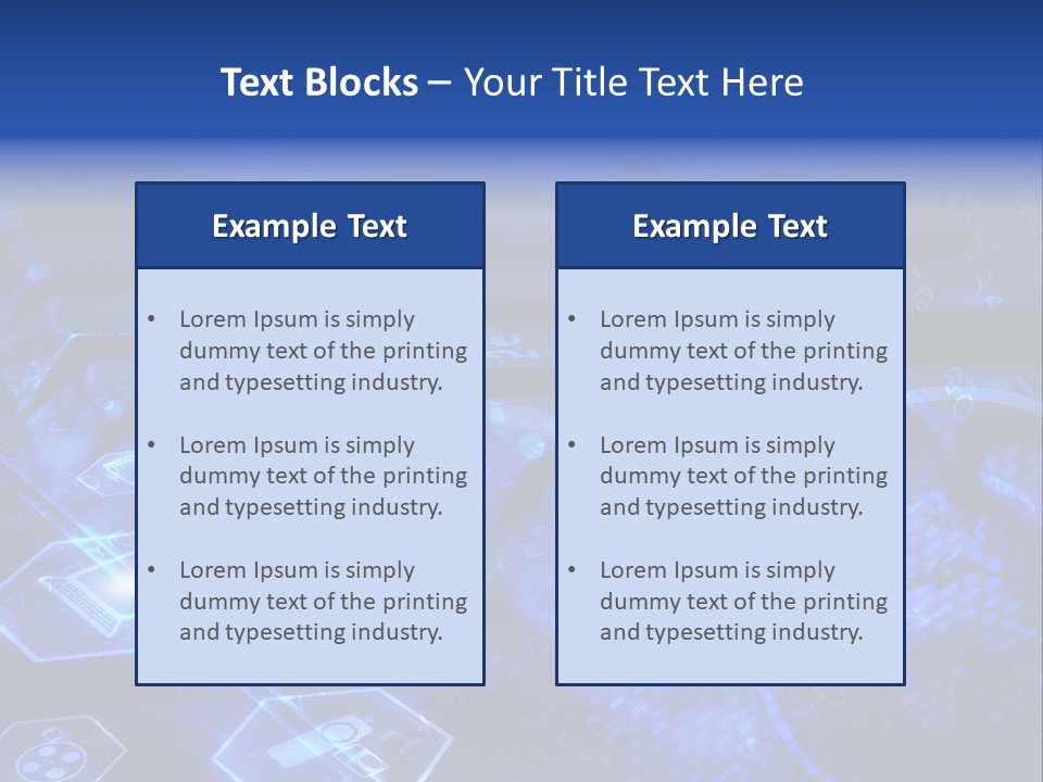 Mobile Object Touchscreen PowerPoint Template
