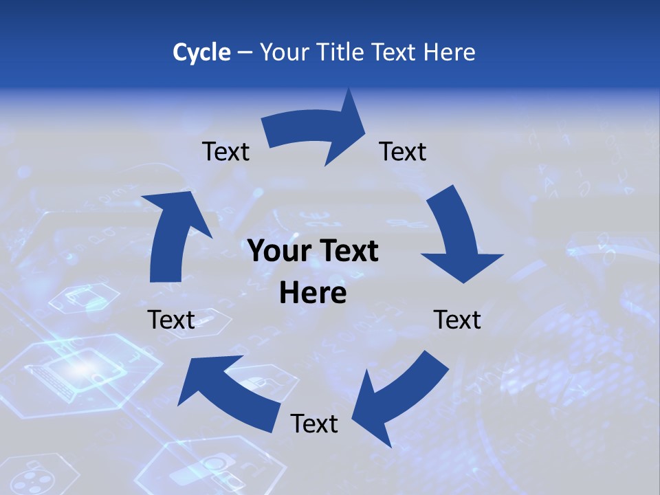 Mobile Object Touchscreen PowerPoint Template