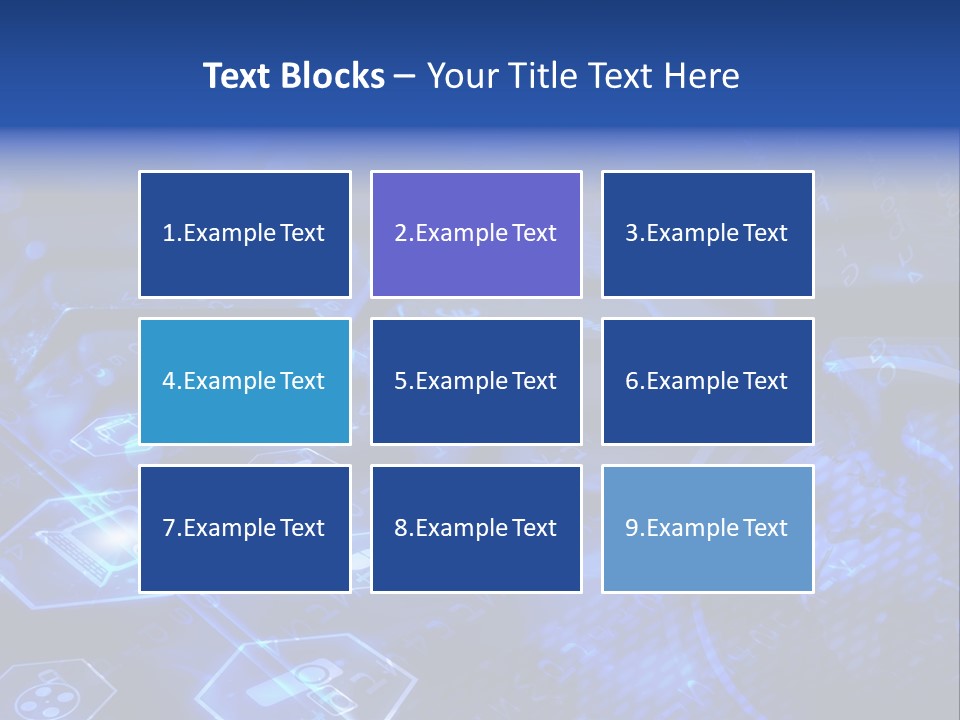 Mobile Object Touchscreen PowerPoint Template