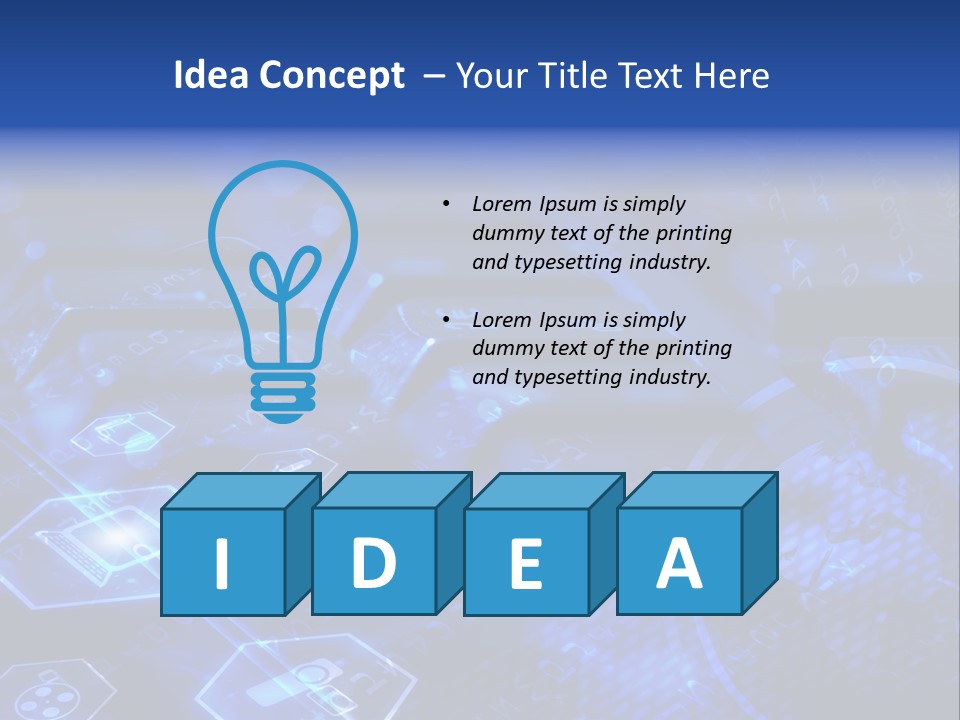 Mobile Object Touchscreen PowerPoint Template