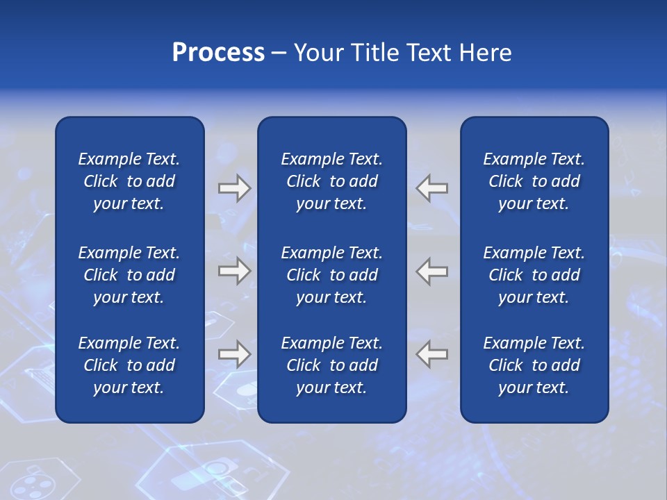 Mobile Object Touchscreen PowerPoint Template