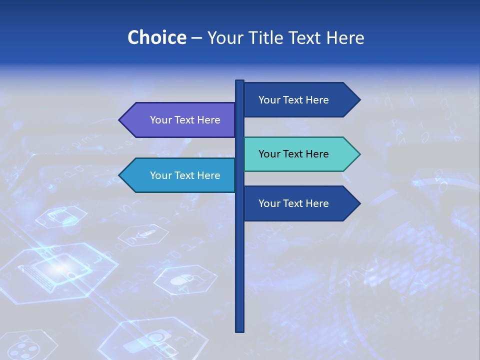 Mobile Object Touchscreen PowerPoint Template