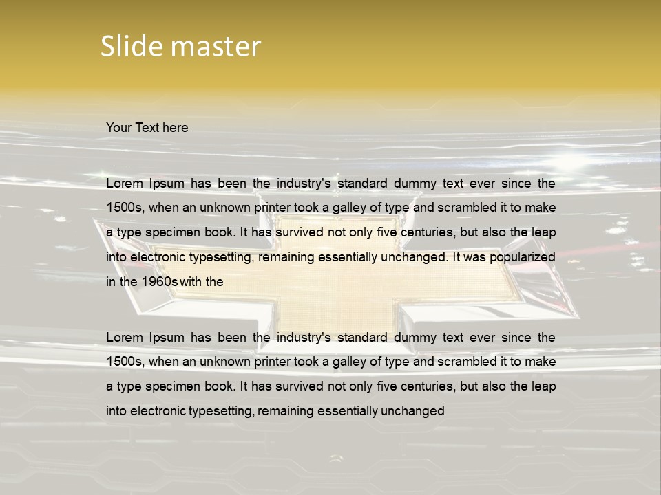 Auto Automotive Mechanic PowerPoint Template