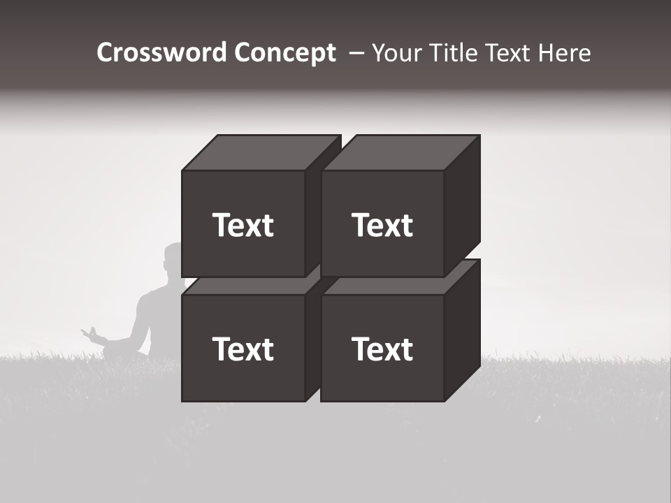 Concentration Practicing Symbol PowerPoint Template
