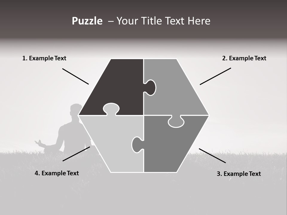 Concentration Practicing Symbol PowerPoint Template