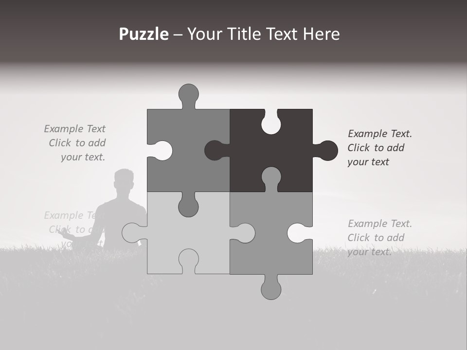 Concentration Practicing Symbol PowerPoint Template