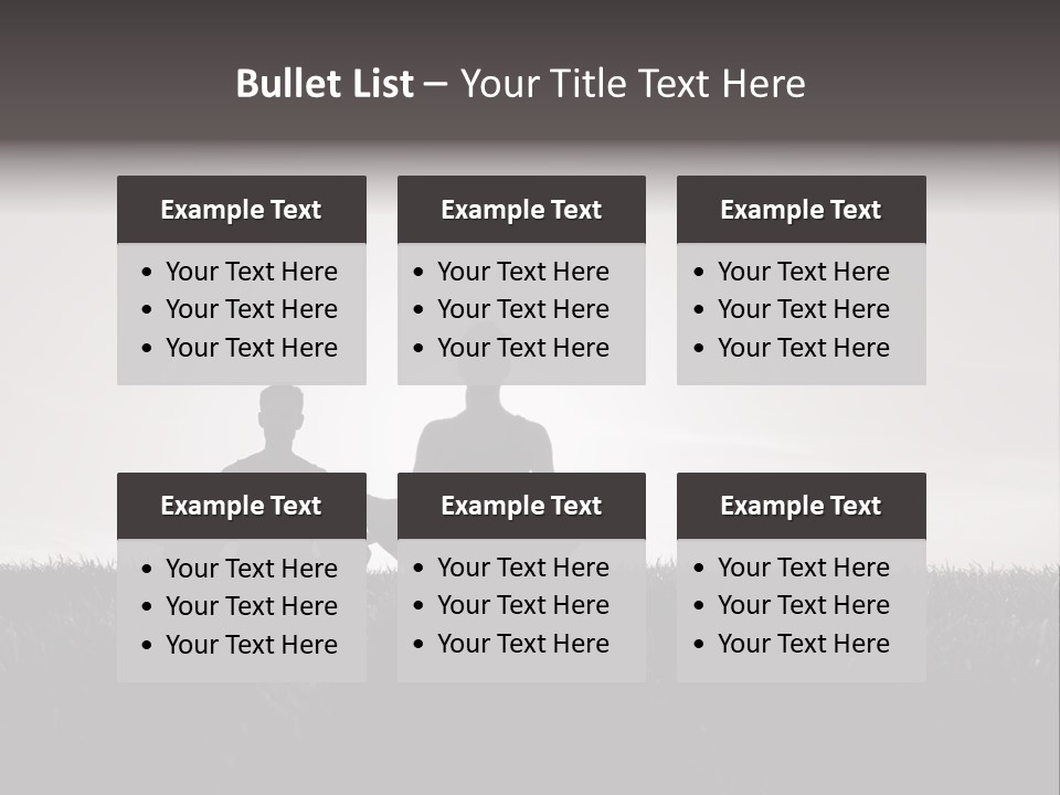 Concentration Practicing Symbol PowerPoint Template