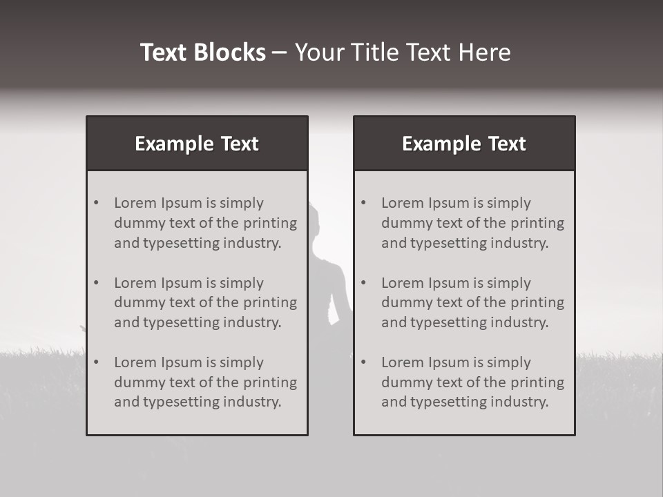 Concentration Practicing Symbol PowerPoint Template
