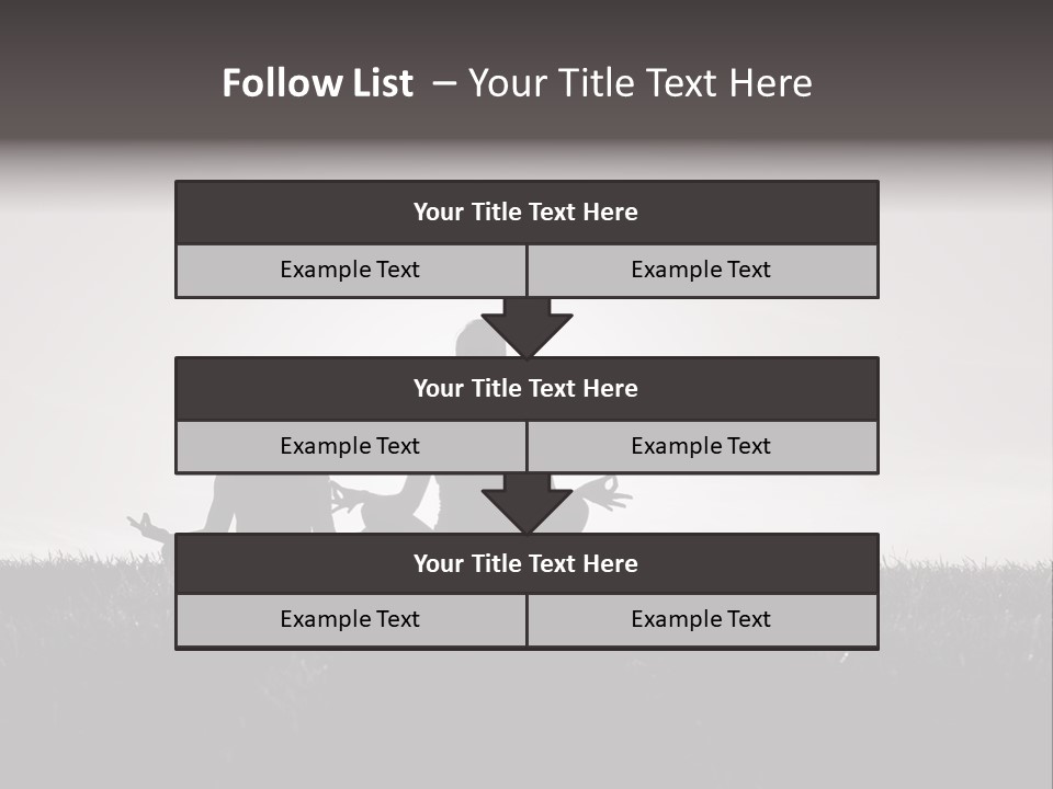 Concentration Practicing Symbol PowerPoint Template
