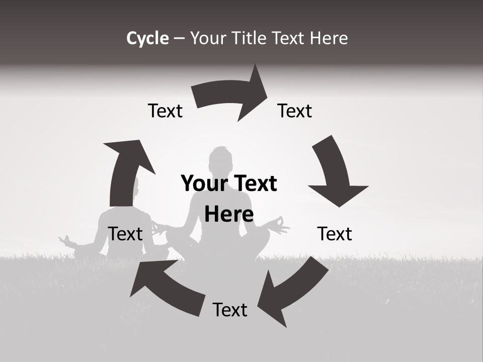 Concentration Practicing Symbol PowerPoint Template