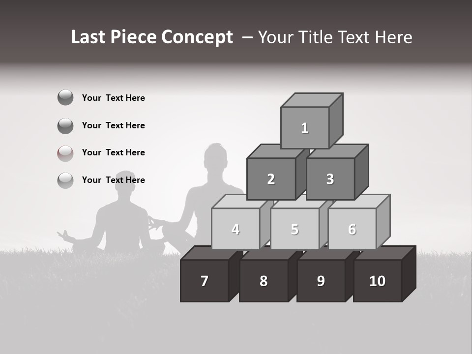 Concentration Practicing Symbol PowerPoint Template