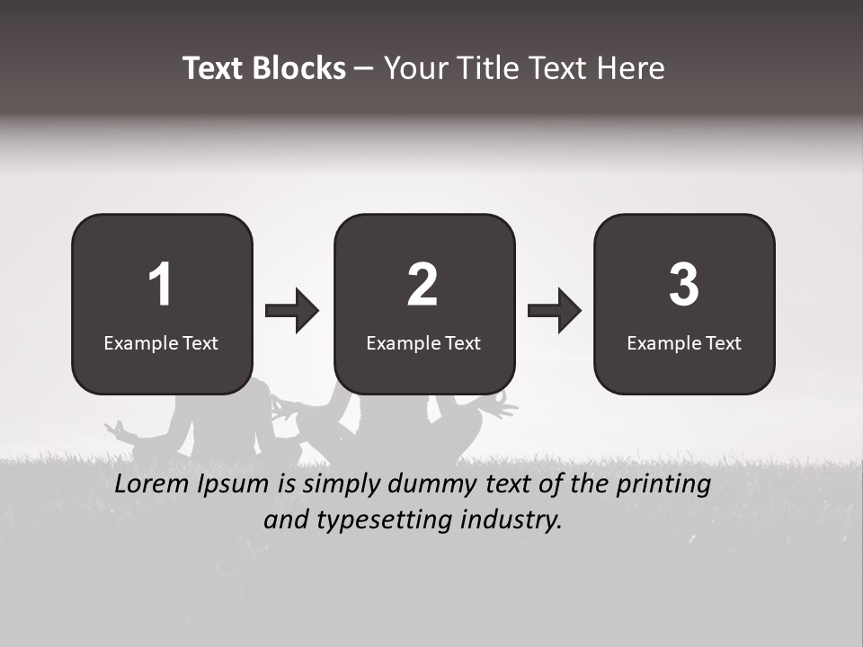 Concentration Practicing Symbol PowerPoint Template