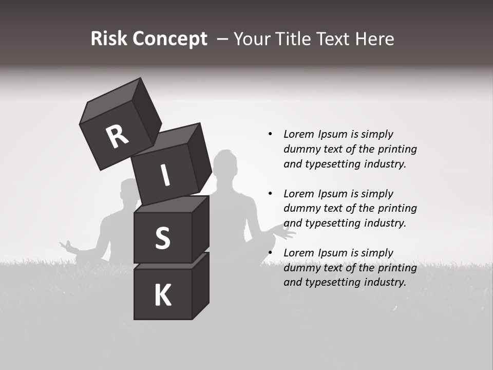 Concentration Practicing Symbol PowerPoint Template