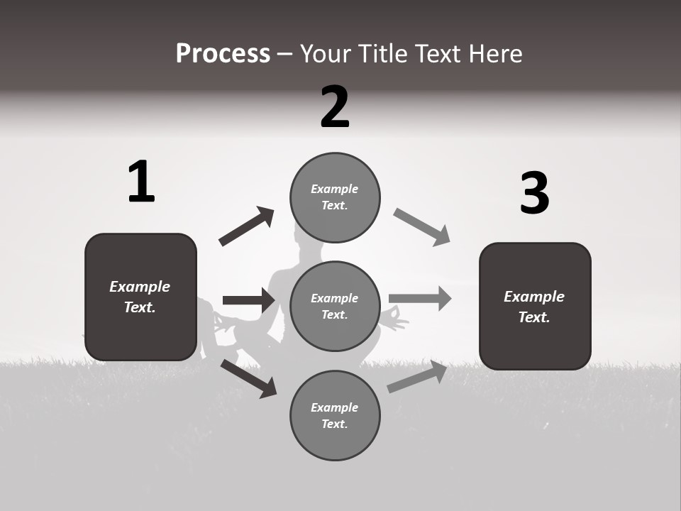 Concentration Practicing Symbol PowerPoint Template