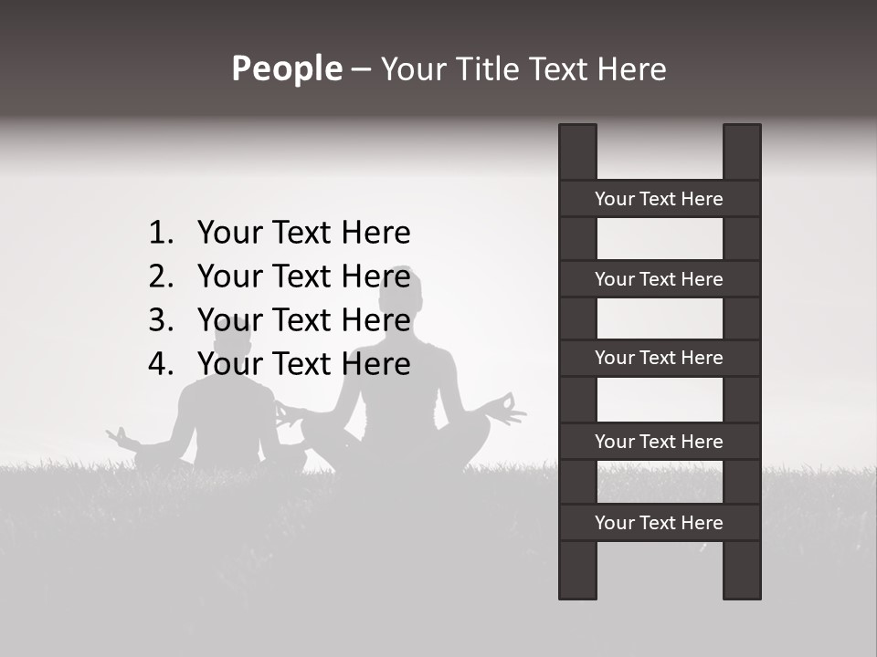 Concentration Practicing Symbol PowerPoint Template