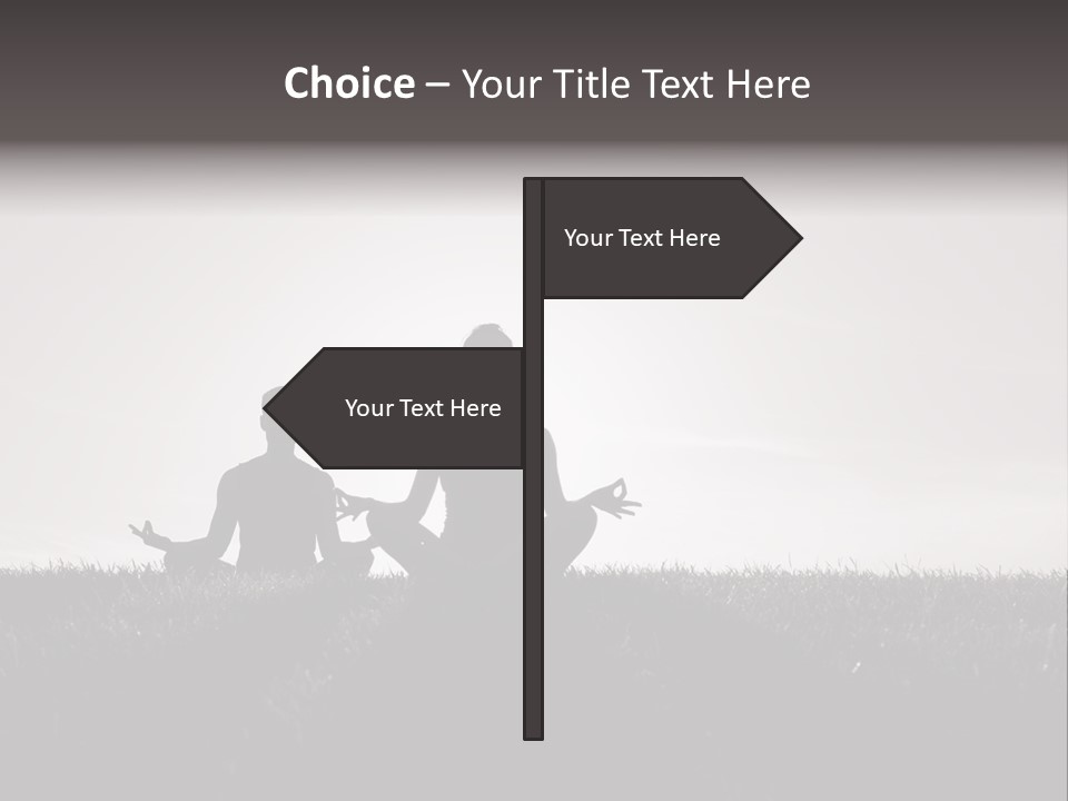 Concentration Practicing Symbol PowerPoint Template