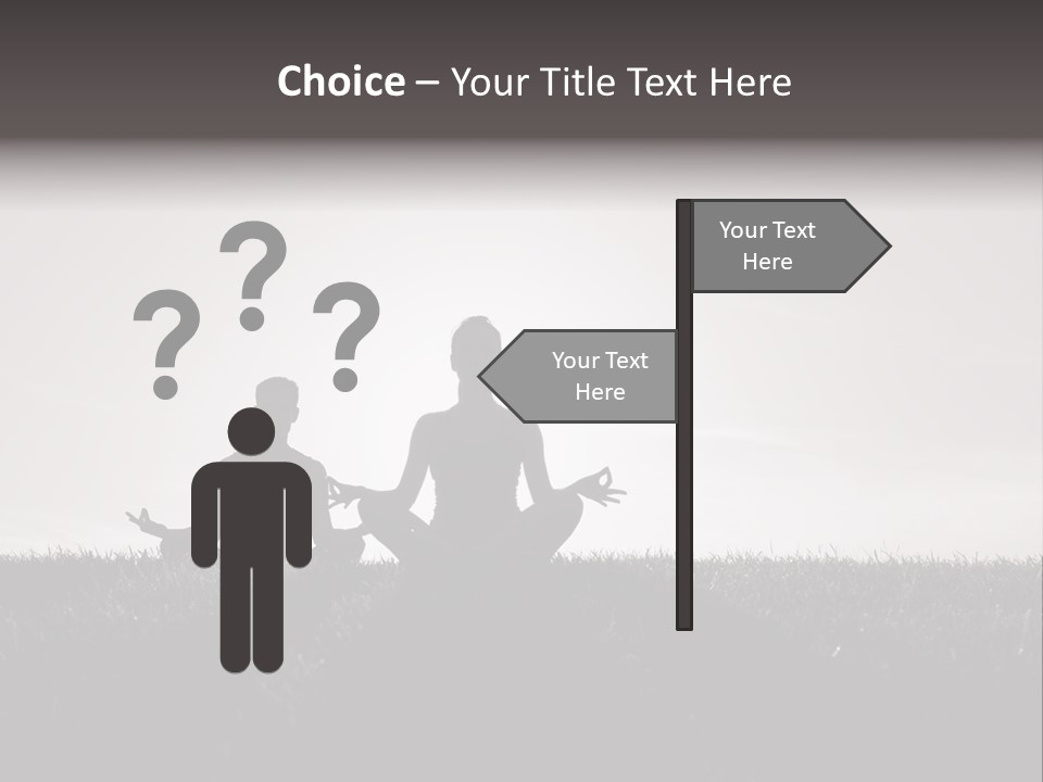 Concentration Practicing Symbol PowerPoint Template