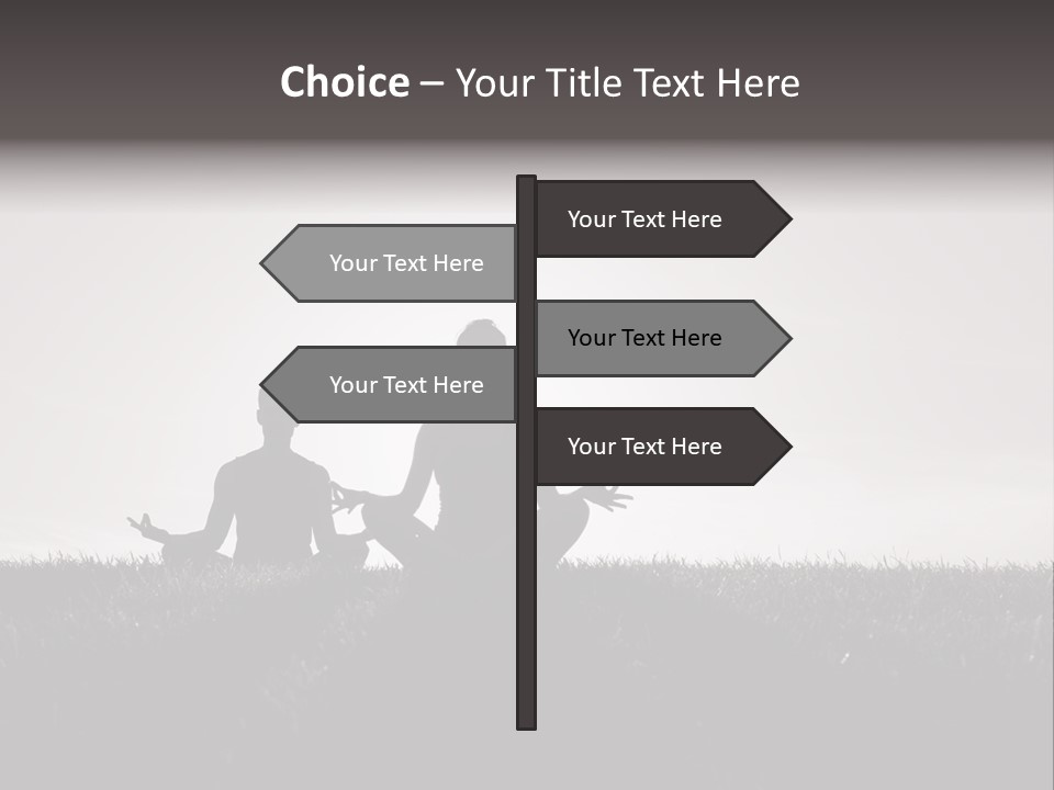 Concentration Practicing Symbol PowerPoint Template