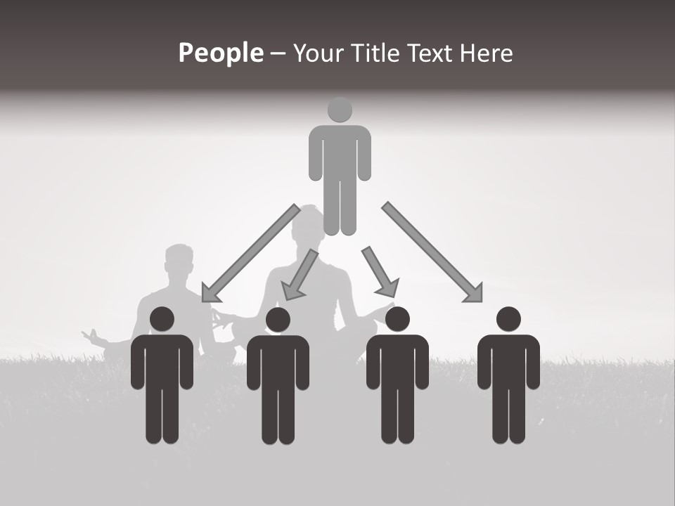 Concentration Practicing Symbol PowerPoint Template