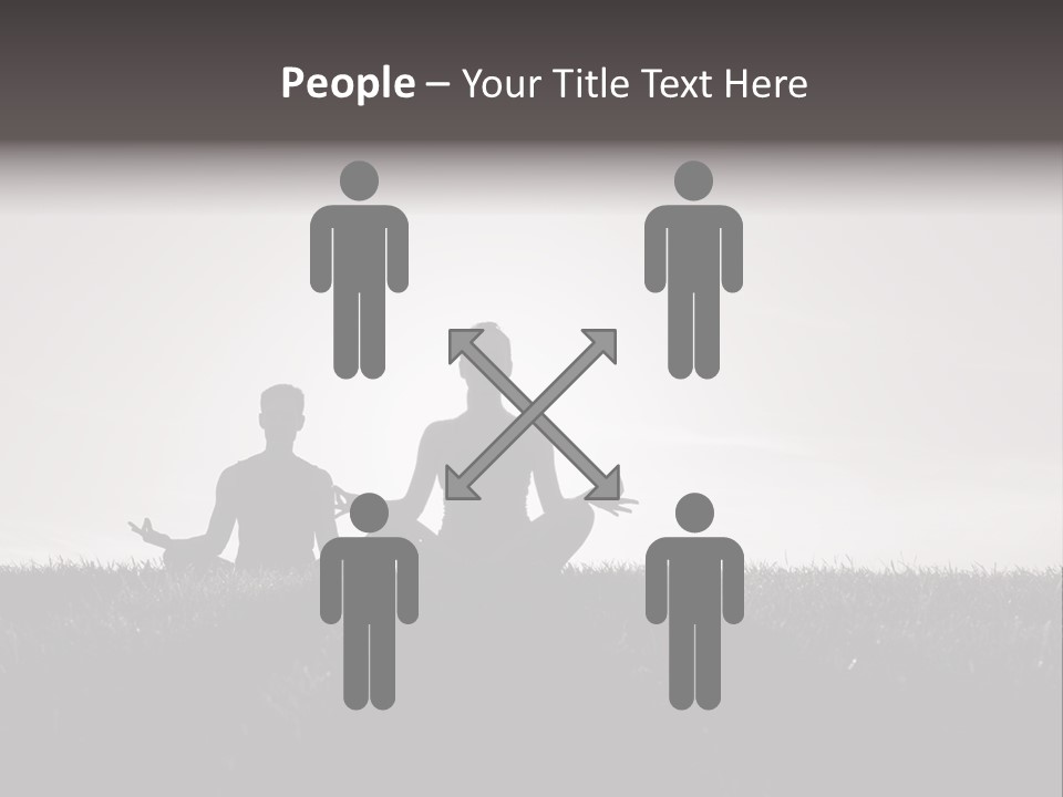 Concentration Practicing Symbol PowerPoint Template