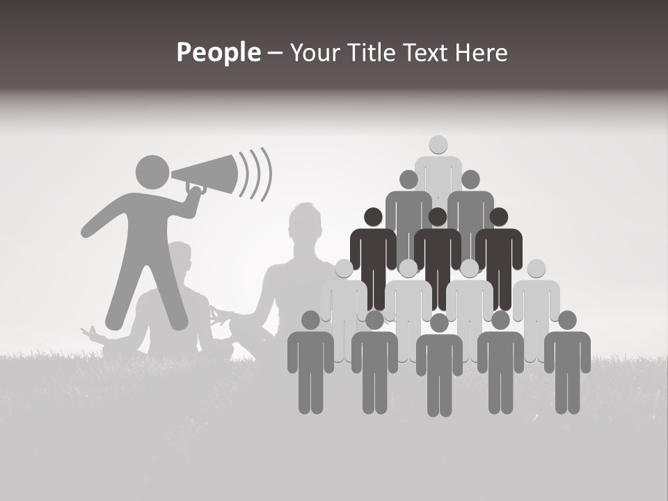 Concentration Practicing Symbol PowerPoint Template