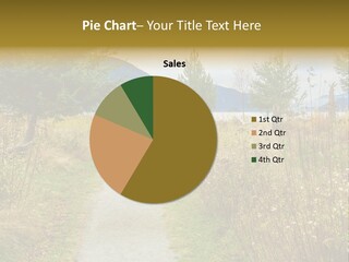 Scenery Gold Hike PowerPoint Template