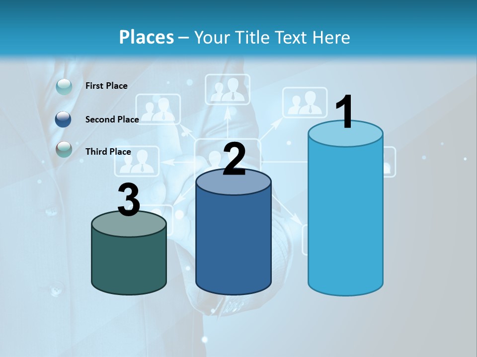 Interaction Male Push PowerPoint Template