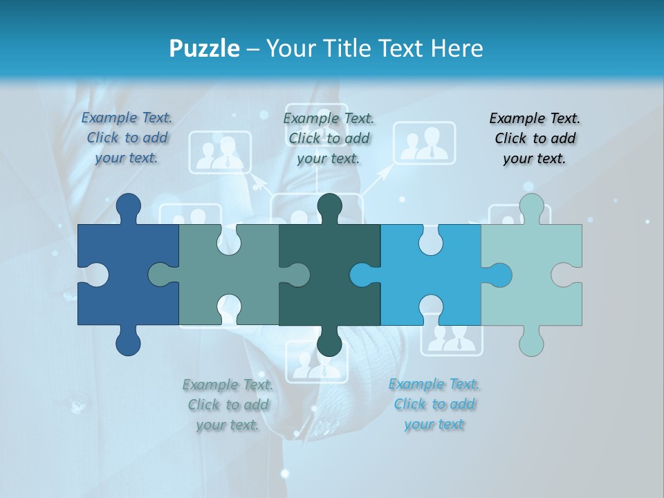 Interaction Male Push PowerPoint Template