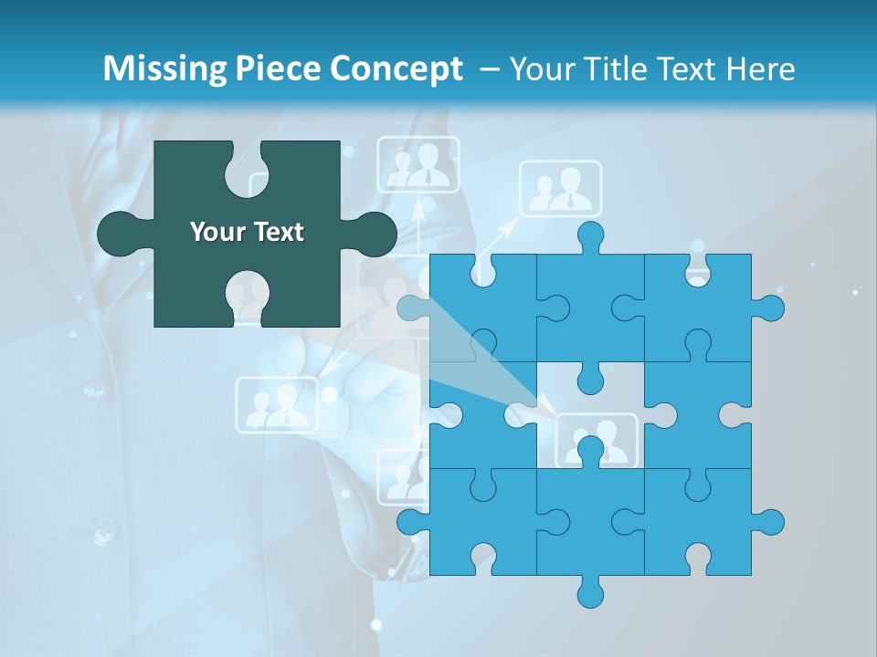 Interaction Male Push PowerPoint Template