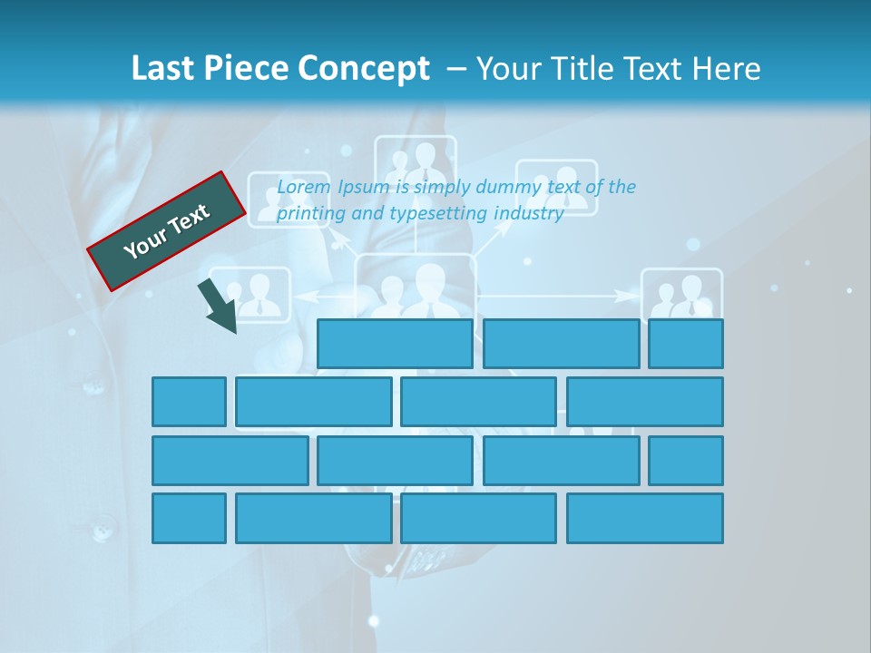 Interaction Male Push PowerPoint Template