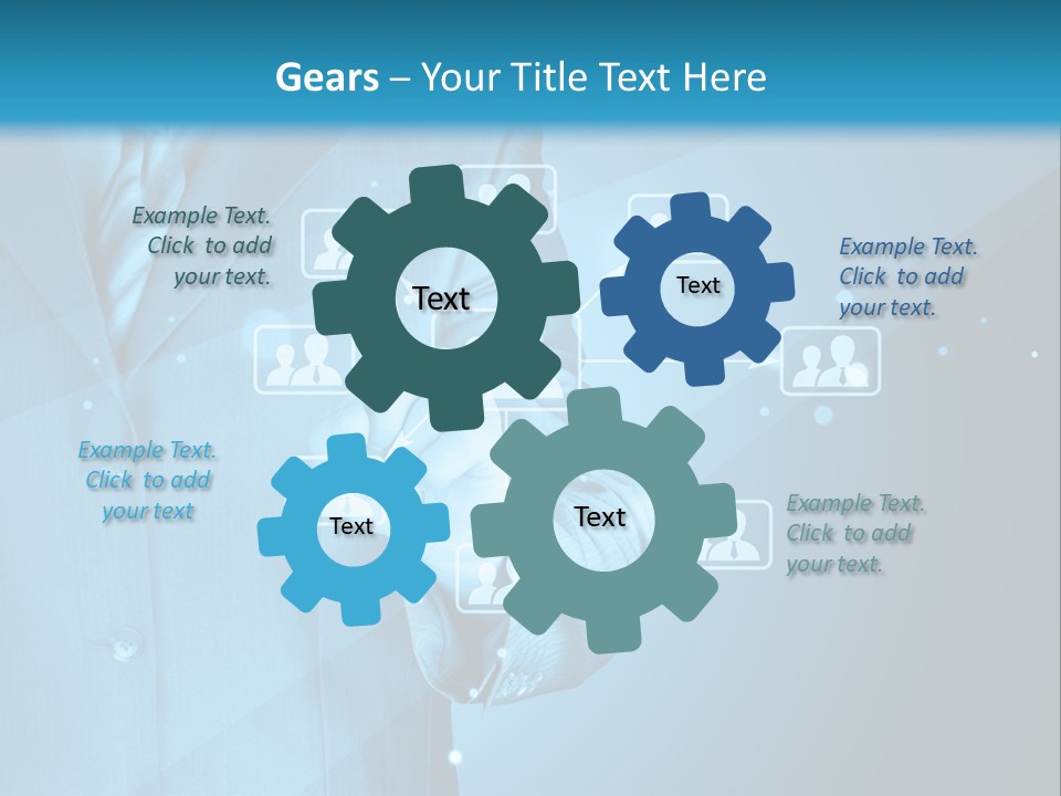 Interaction Male Push PowerPoint Template