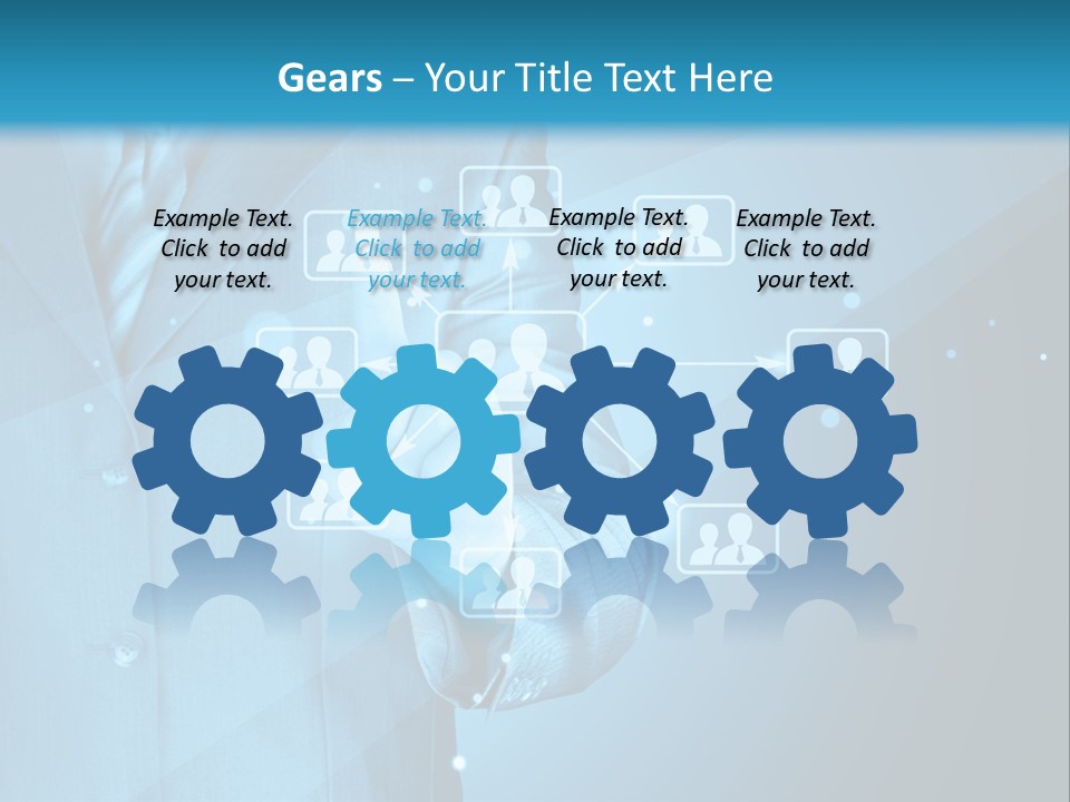 Interaction Male Push PowerPoint Template