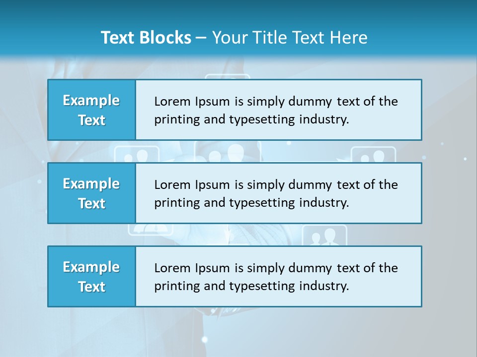 Interaction Male Push PowerPoint Template