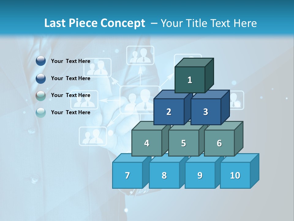 Interaction Male Push PowerPoint Template
